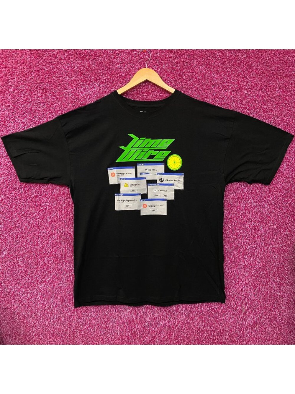 LimeWire "Download at Your Own Risk" Graphic T-Shirt 2XL